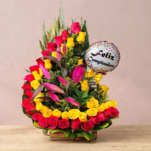 Arreglo de Flores Mixtas con Lirios – Color y Elegancia