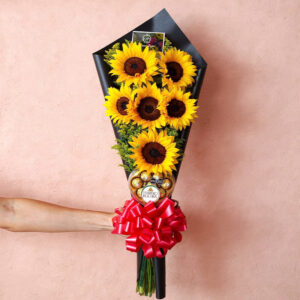Bouquet Alto de Girasoles – Presencia Natural