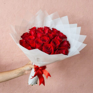 Bouquet Clásico de Rosas Rojas – Amor Intenso