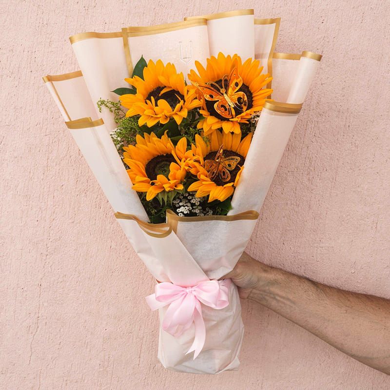 Bouquet de Girasoles Radiantes – Brillo Único Natural