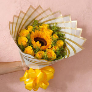 Bouquet de Girasoles y Flores Amarillas – Luz Natural