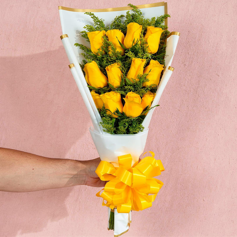 Bouquet de Rosas Amarillas – Alegría y Amistad
