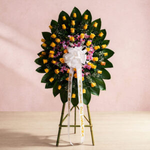 Corona Fúnebre de Flores Mixtas – Homenaje Respetuoso